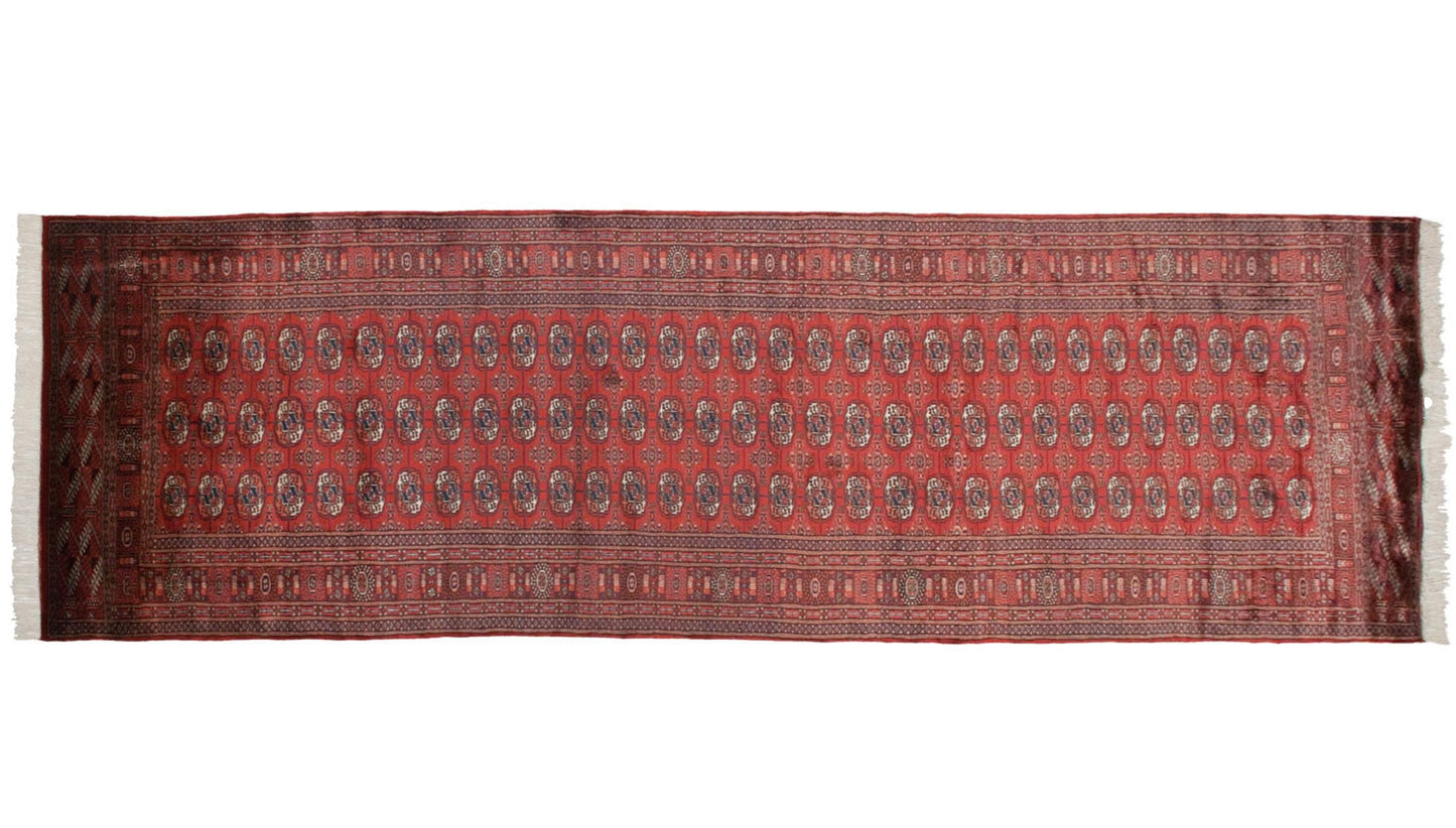 4x13.5 Vintage Fine Bokhara Rug Runner
