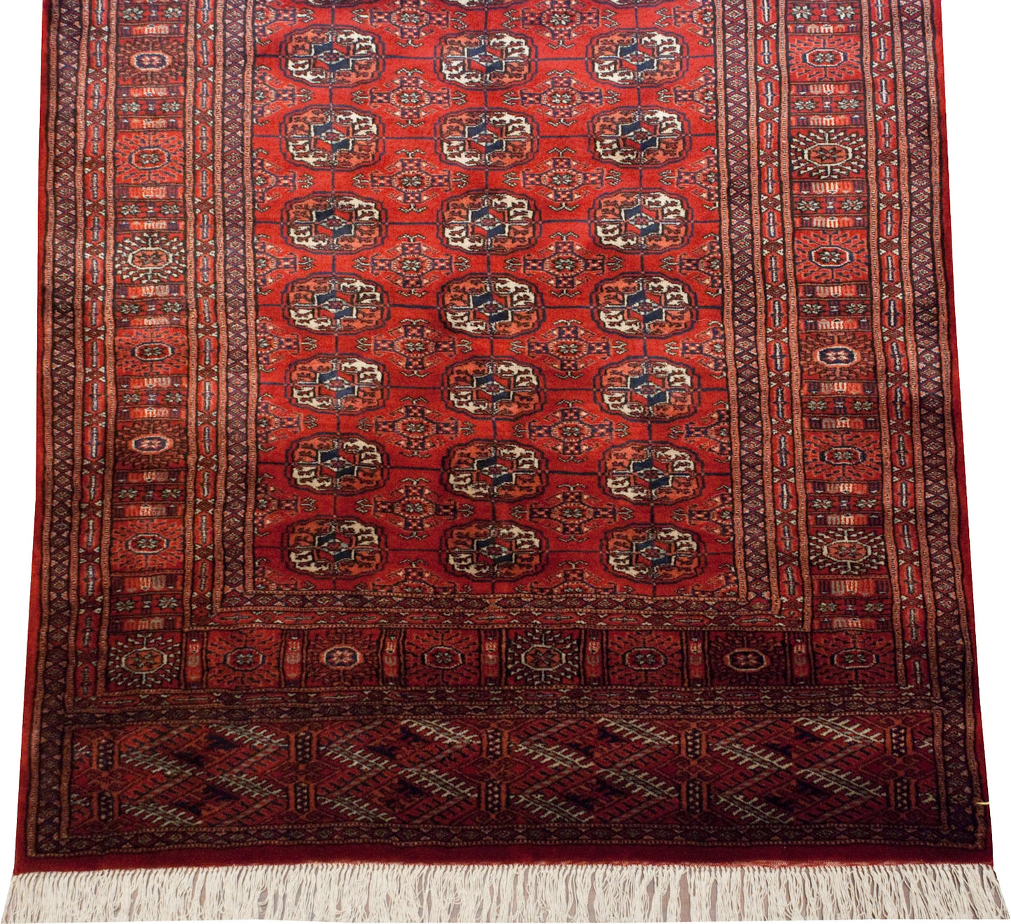 4x13.5 Vintage Fine Bokhara Rug Runner
