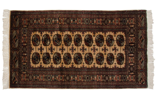 3x5.5 Vintage Fine Bokhara Rug