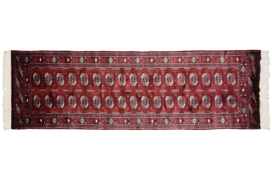 2.5x8 Vintage Fine Bokhara Rug Runner
