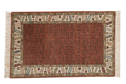 3x5 Vintage Armenian Northwest Persian Design Rug
