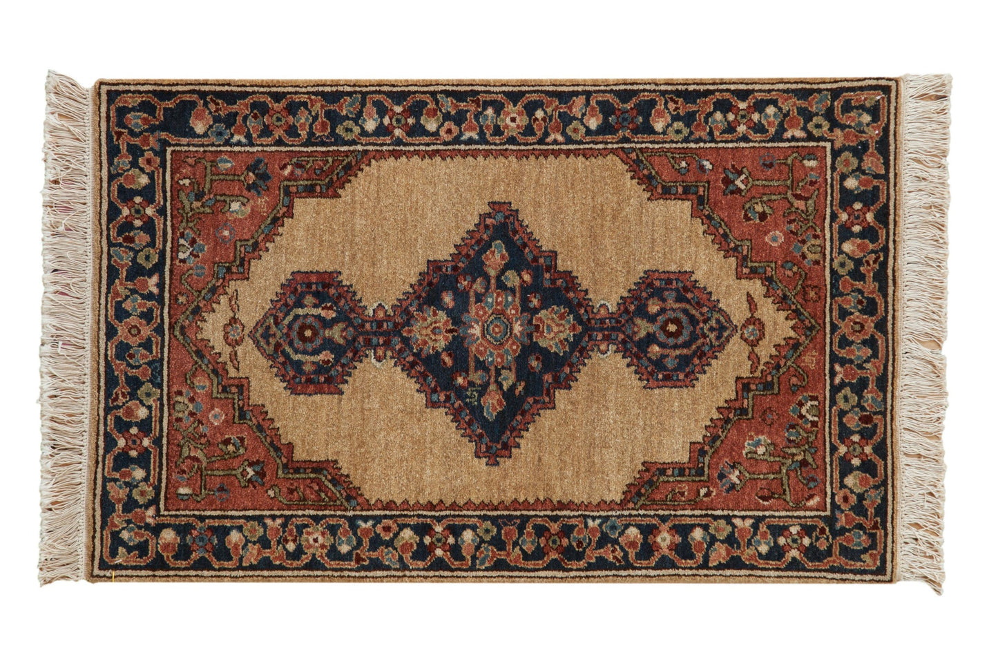 2.5x4 Vintage Armenian Serab Design Rug