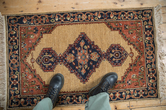 2.5x4 Vintage Armenian Serab Design Rug