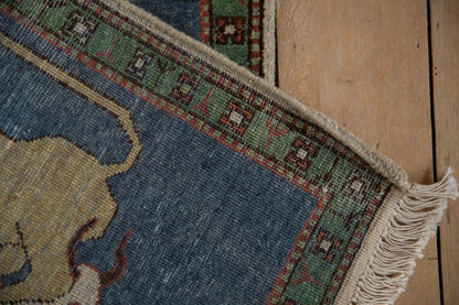 2x2.5 Vintage Pictorial Armenian Hunting Scene Design Square Rug Mat