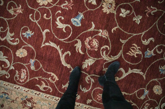 8x10 Vintage Armenian Arts And Crafts Design Carpet