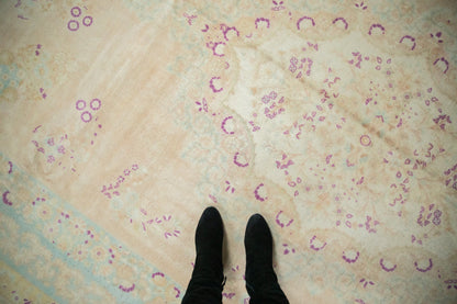 10x14 Vintage Distressed Bulgarian Kerman Design Carpet