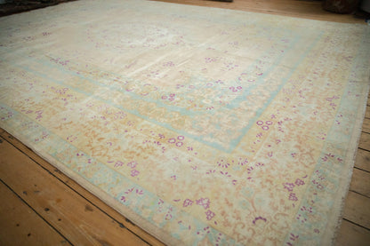 10x14 Vintage Distressed Bulgarian Kerman Design Carpet