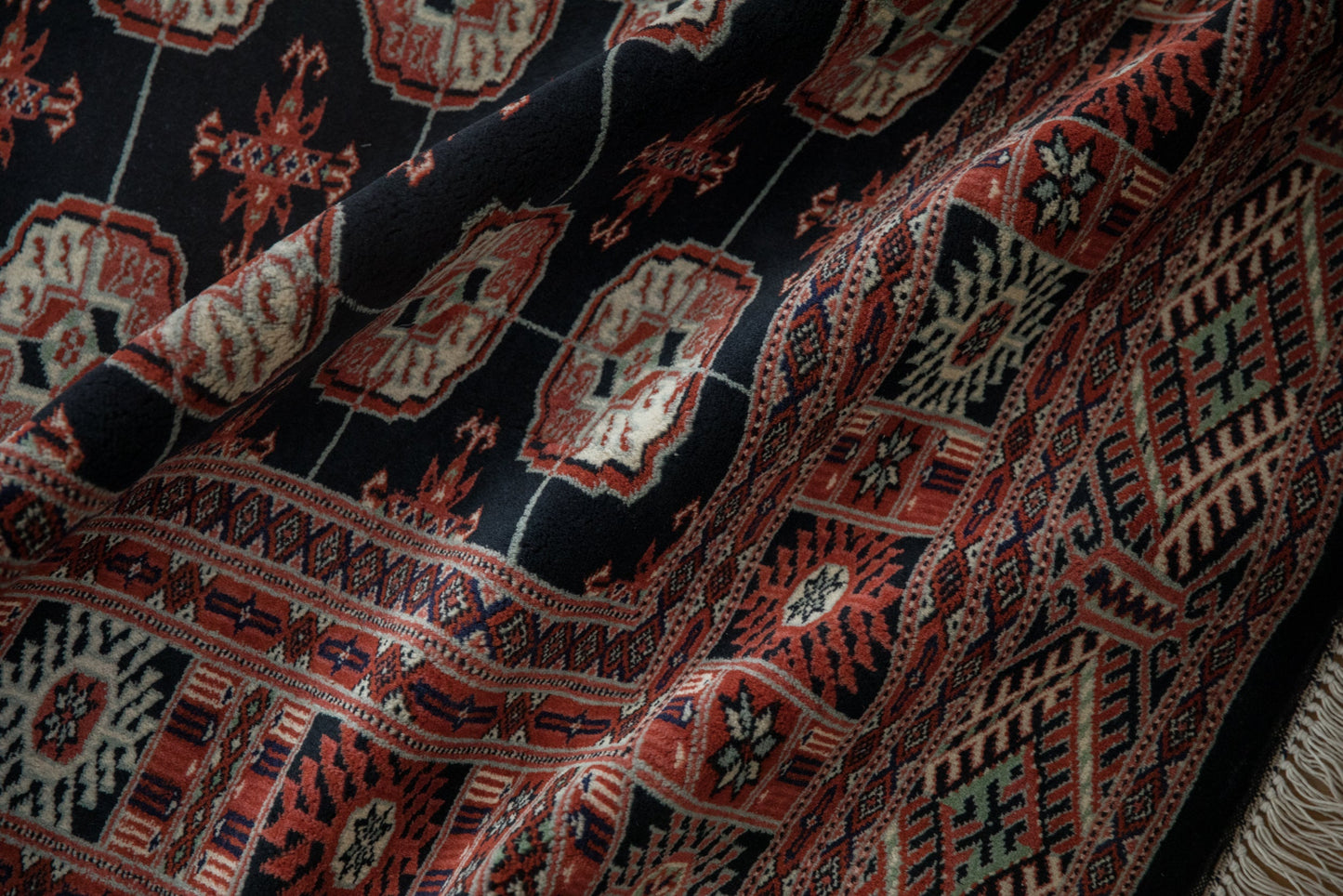 4x6 Vintage Fine Bokhara Rug