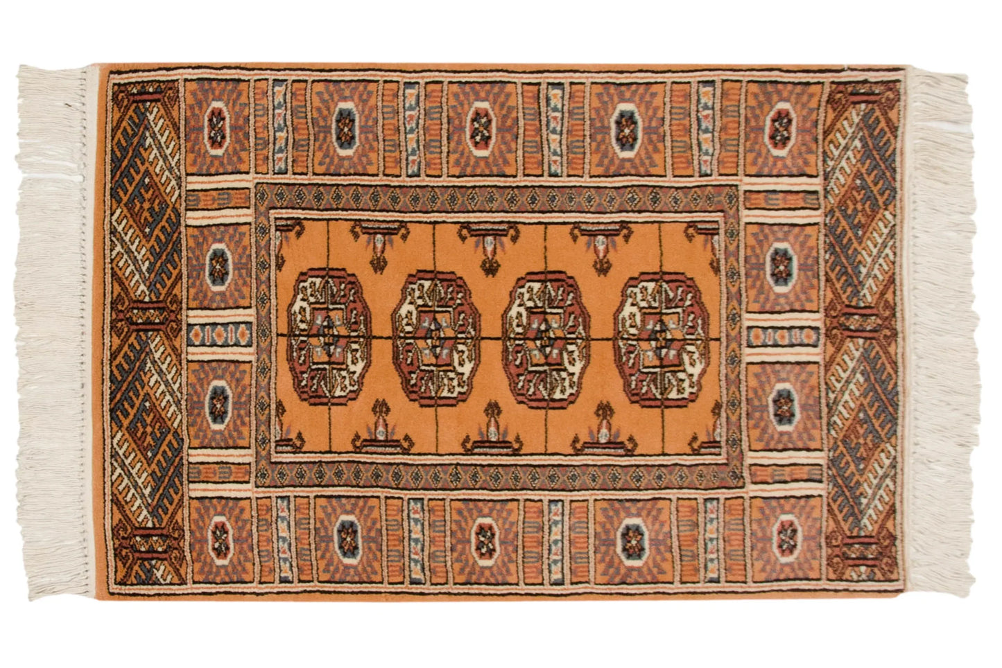 2x3 Vintage Indian Bokhara Design Rug Mat