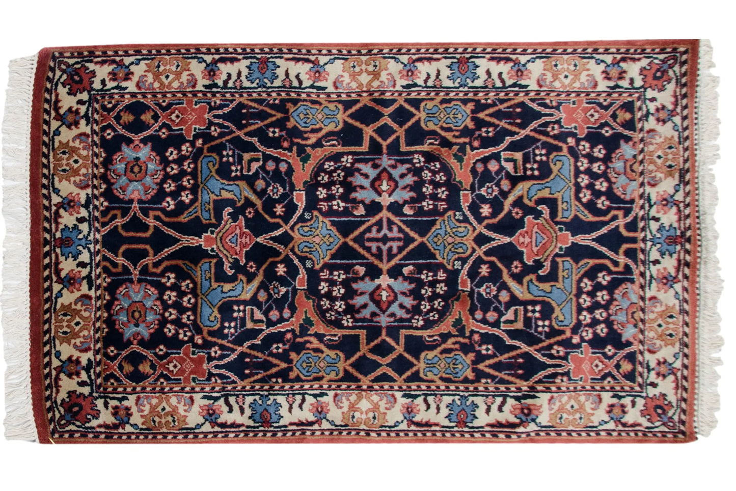 3.5x5.5 Vintage Indian Bijar Design Rug