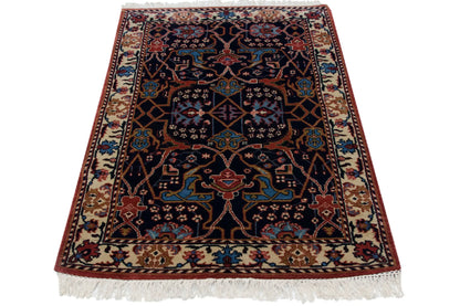 3.5x5.5 Vintage Indian Bijar Design Rug