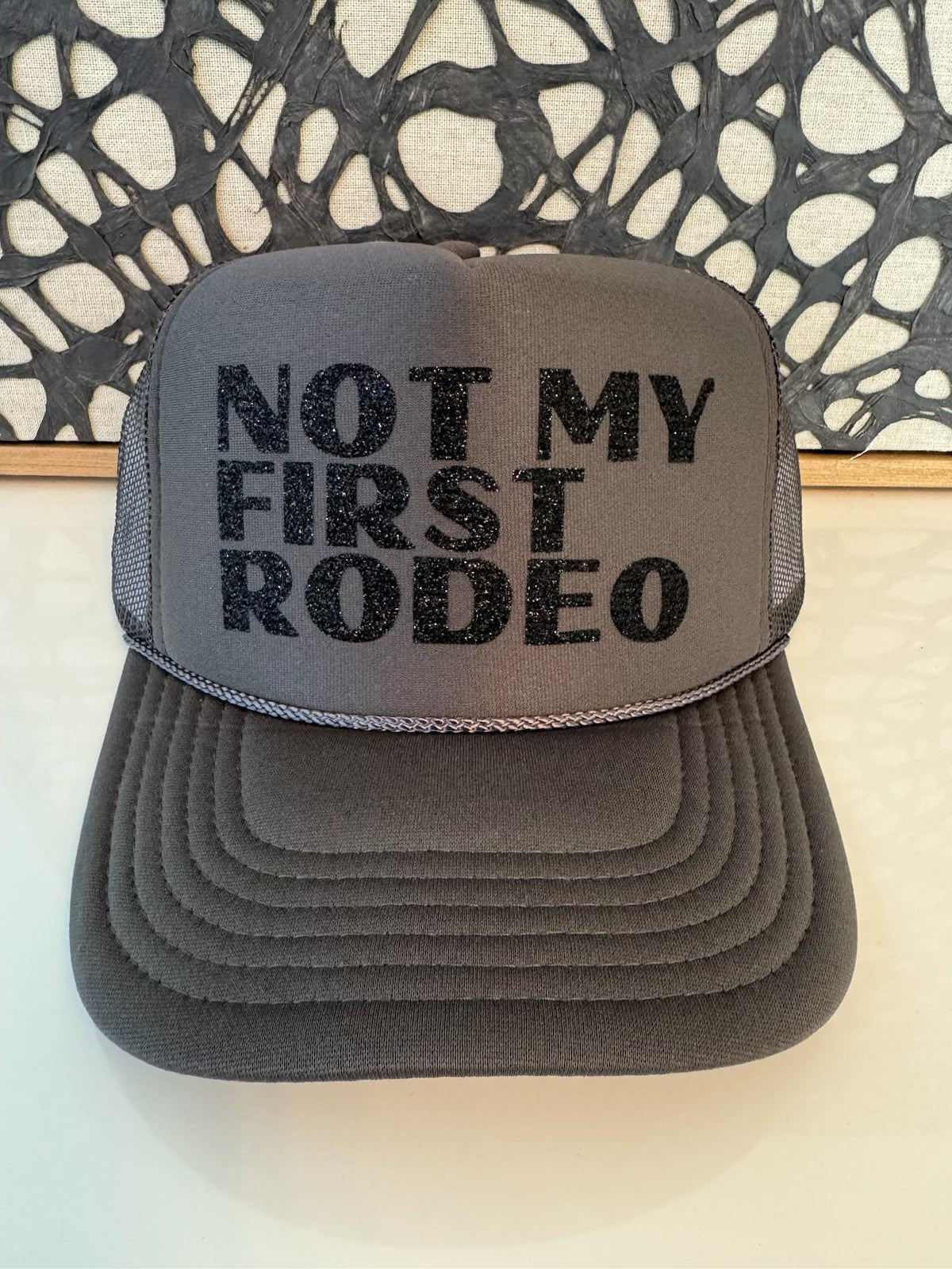 Not My First Rodeo - Charcoal Trucker