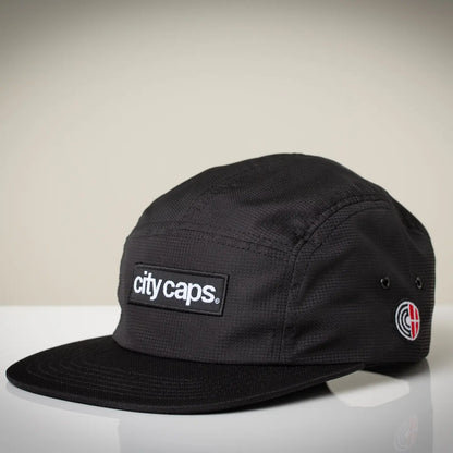 5 Panel Cap - Pitch Black X Satin Black