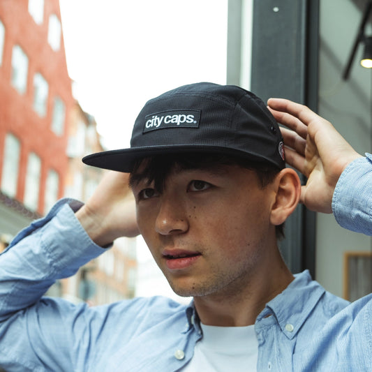 5 Panel Cap - Pitch Black X Satin Black