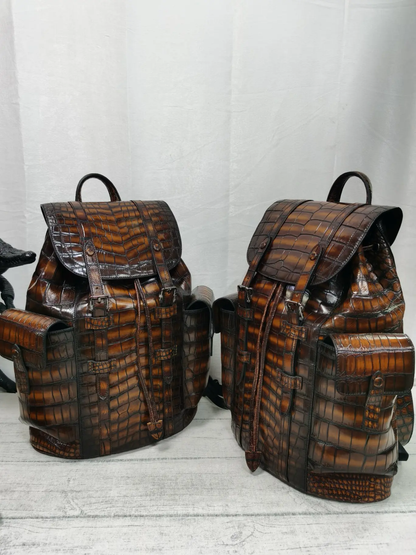 DON JOHN Crocodile Backpacks Unisex