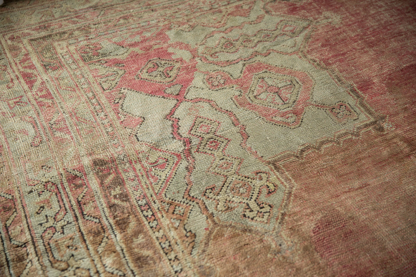 14x17 Vintage Oushak Carpet
