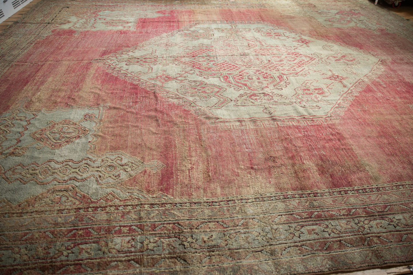 14x17 Vintage Oushak Carpet