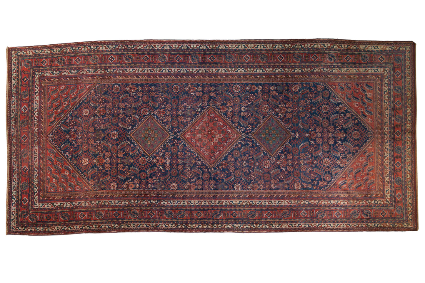 7.5x16 Vintage Afshar Carpet Runner
