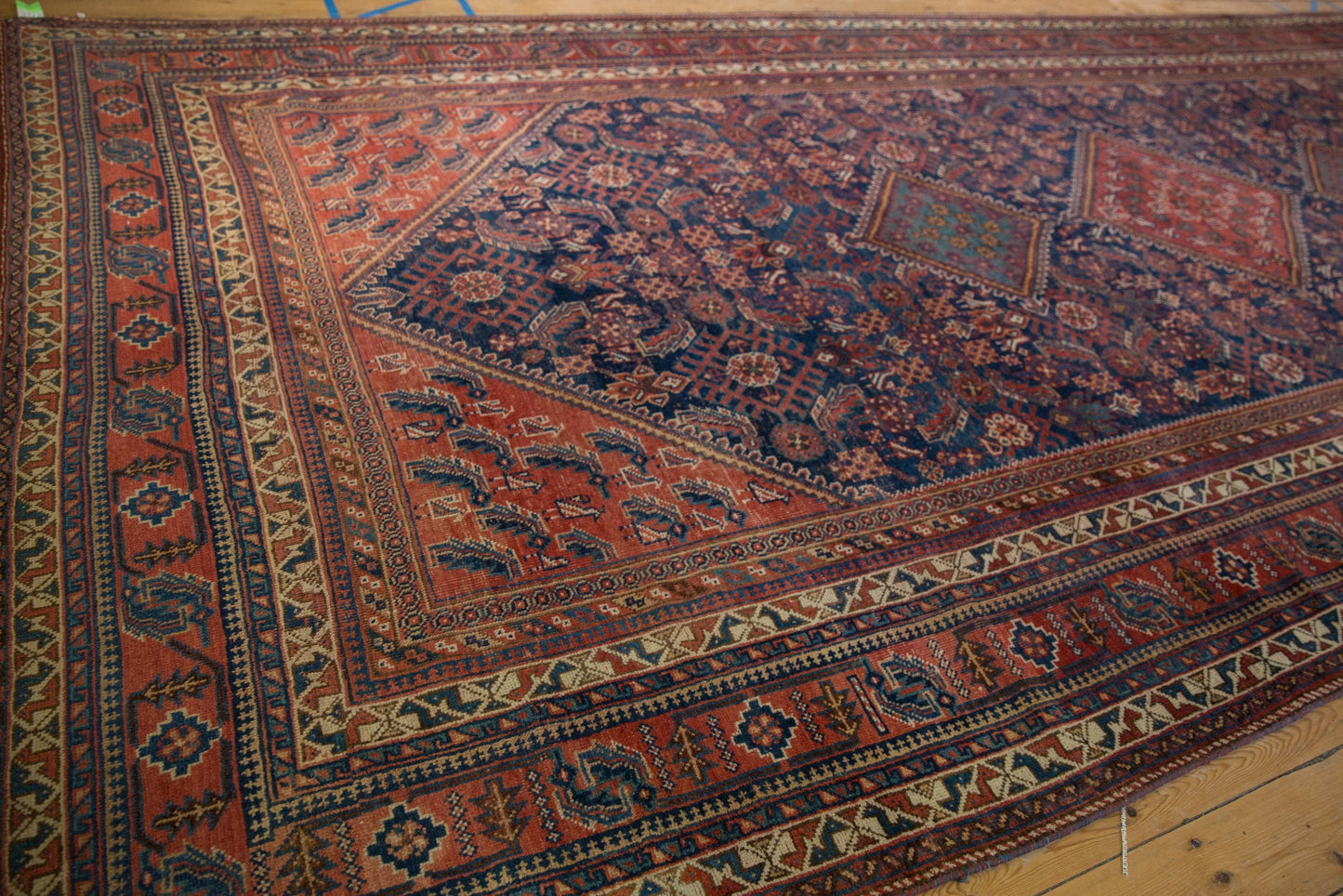 7.5x16 Vintage Afshar Carpet Runner