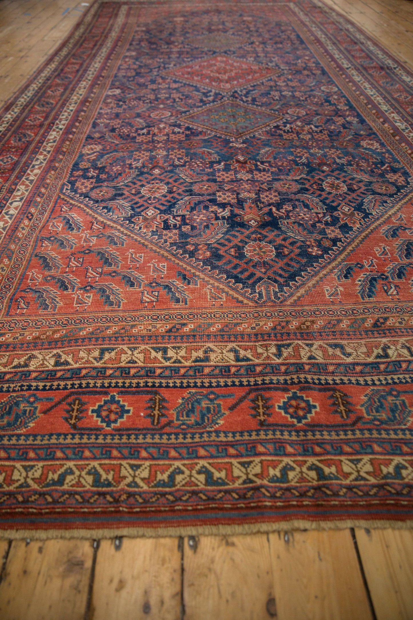 7.5x16 Vintage Afshar Carpet Runner