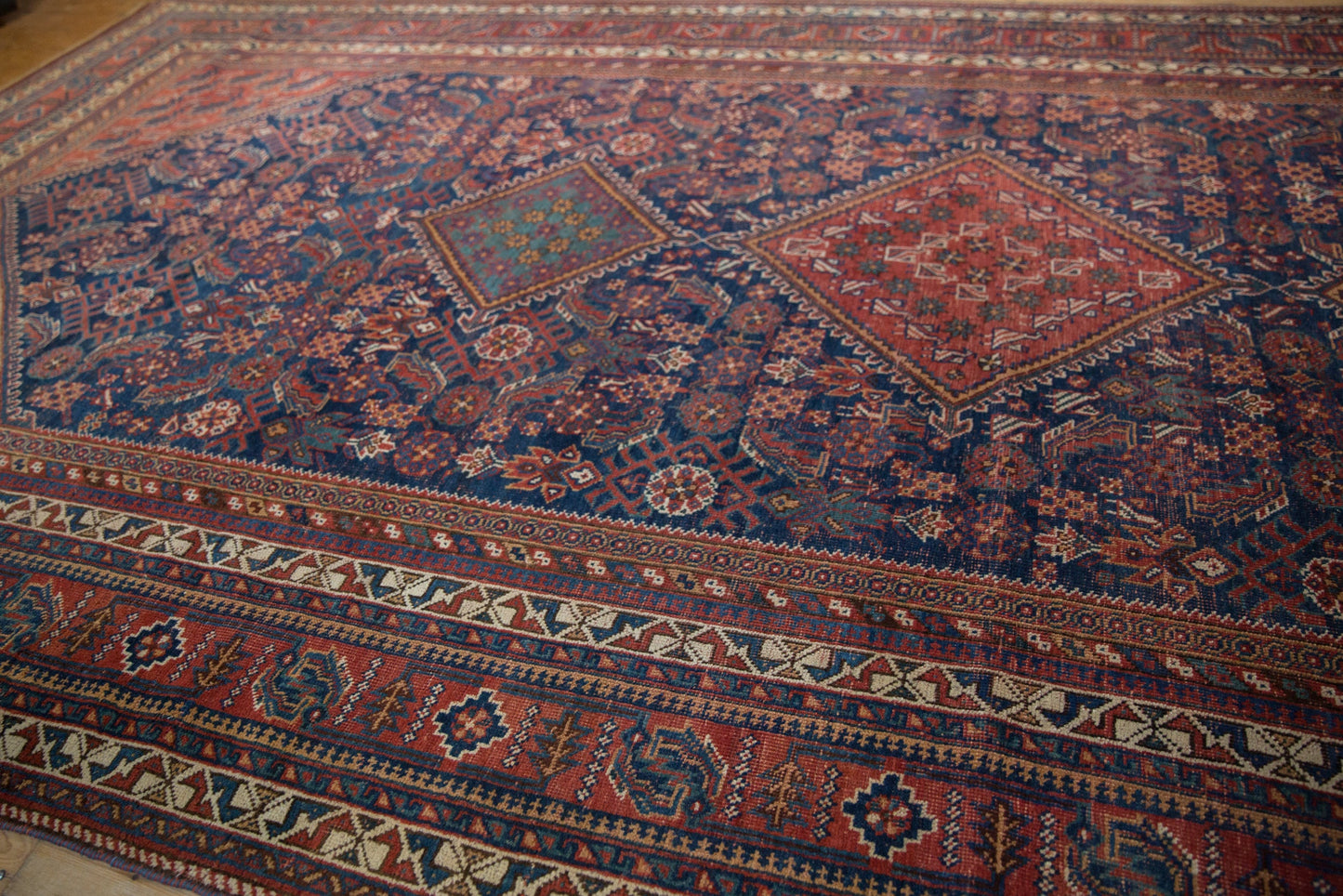 7.5x16 Vintage Afshar Carpet Runner