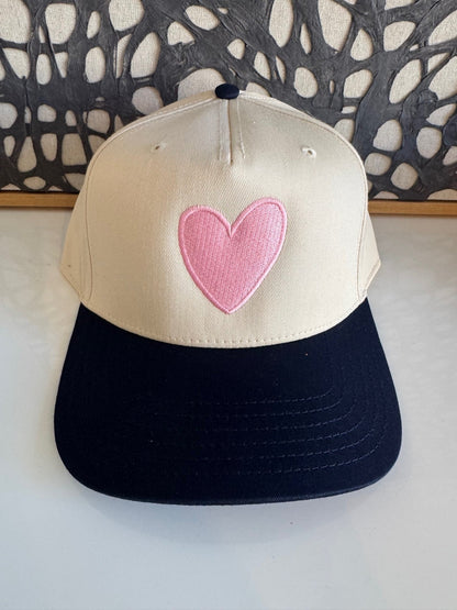 Artsy Heart - Mid Profile Baseball Cap Embroidered Font