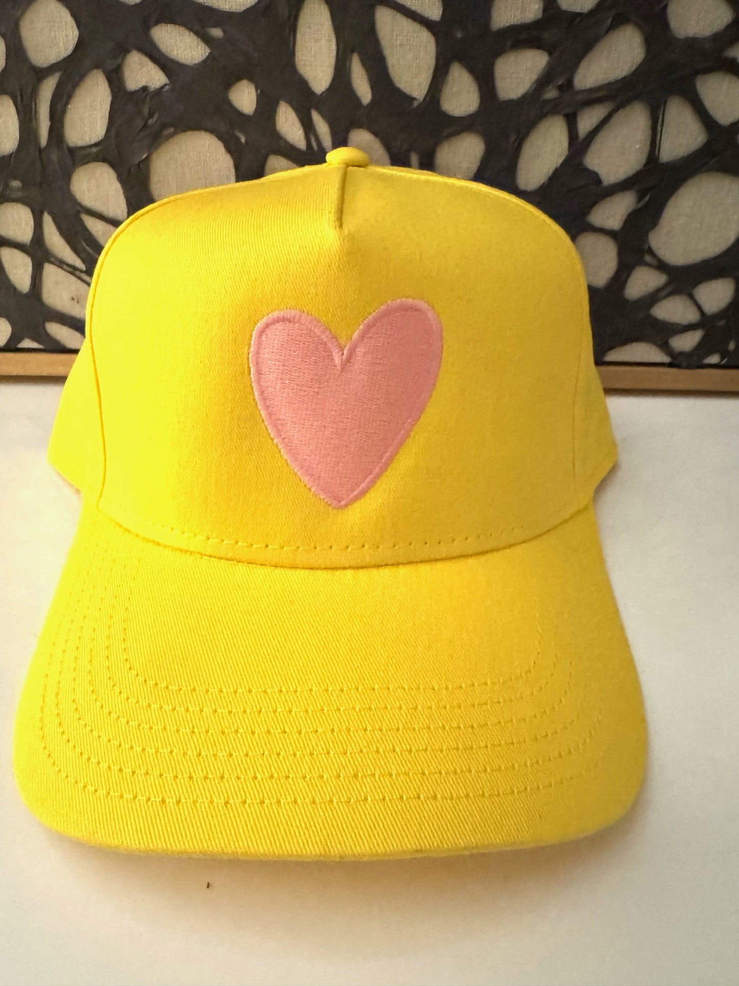 Artsy Heart - Mid Profile Baseball Cap Embroidered Font