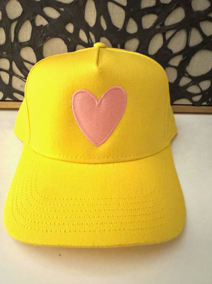 Artsy Heart - Mid Profile Baseball Cap Embroidered Font