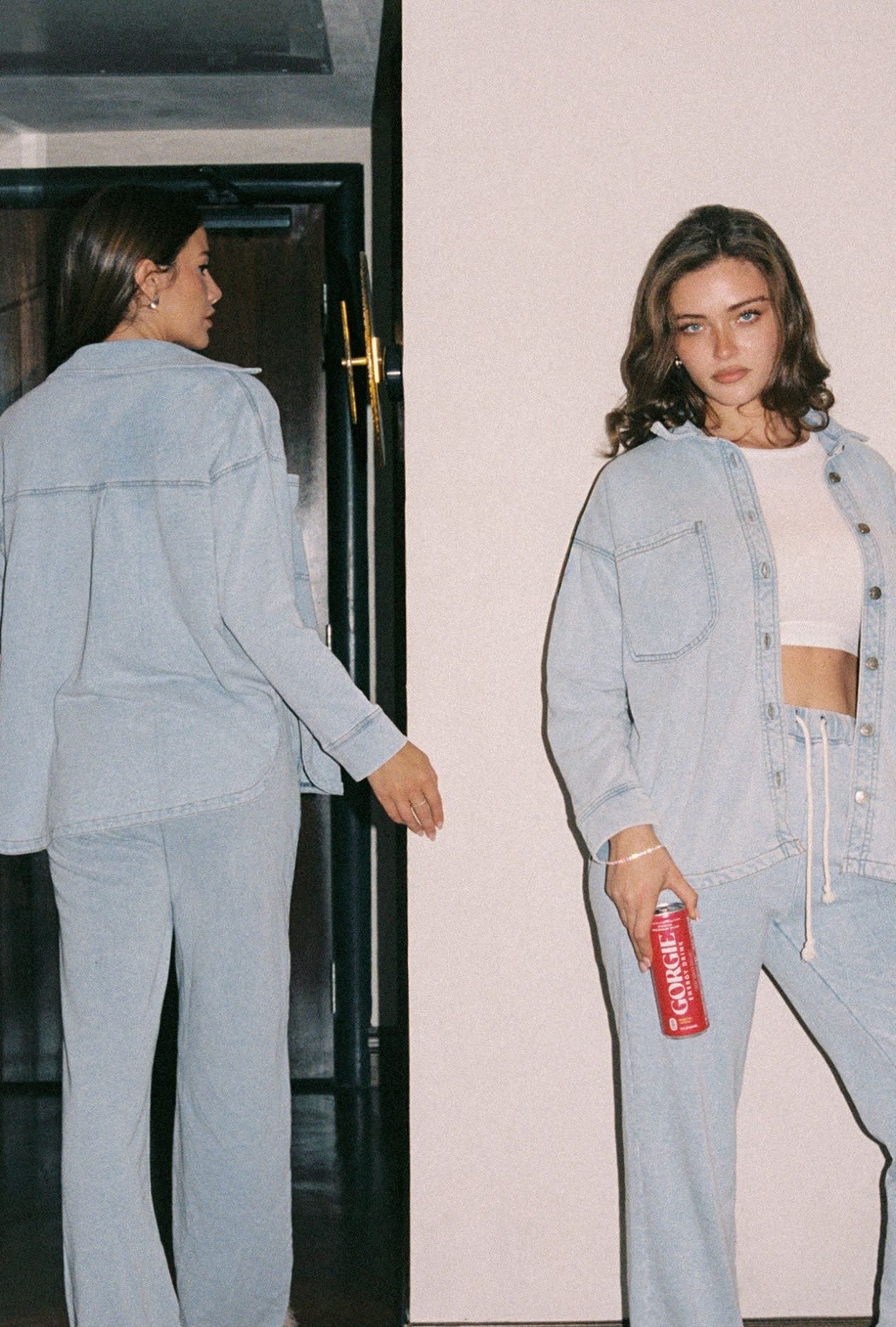 The GORGIE Terry Denim Top